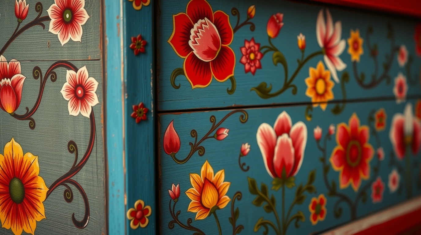 Folk Art Trunk